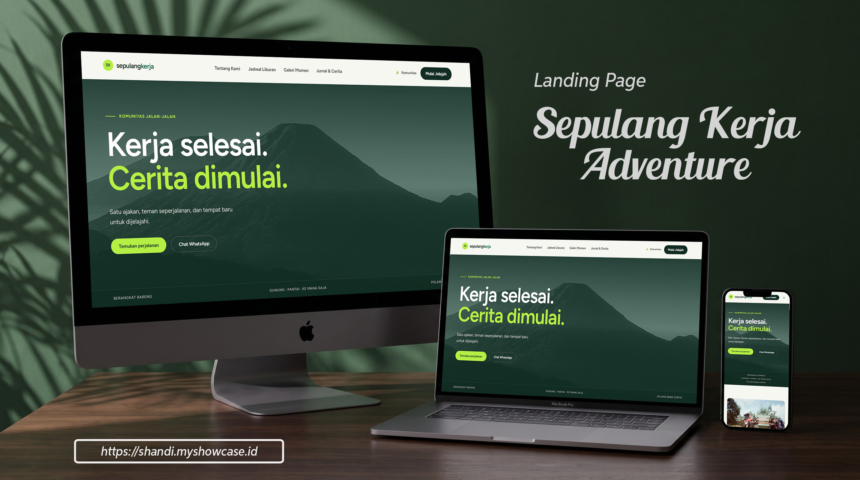Sepulang Kerja - Outdoor Community & Trip Adventure Platform Mobile UI