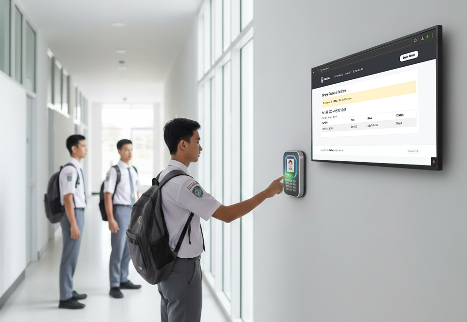 Smart Attendance: Sistem Presensi Fingerprint Real-time Berbasis Website Terintegrasi WhatsApp Gateway. Mobile UI